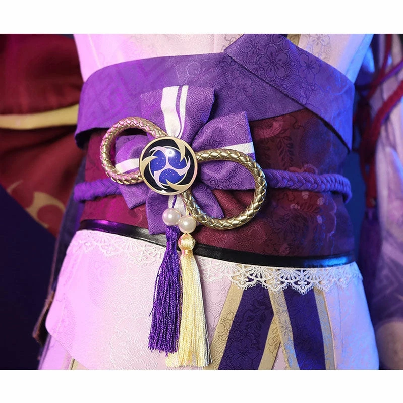 Game Genshin Impact Raiden Shogun Fullset Cosplay Costumes 10 Game Genshin Impact Raiden Shogun Fullset Cosplay Costumes - Image 8