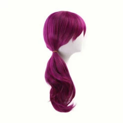 LOL KDA Evelynn Long Braid Hot Pink Cosplay Wigs Women Heat Reddish Violet Hair Wigs -COSPLAY CLANS Sales Store Agony s Embrace K DA Evelynn Reddish Violet Long Wig Cosplay Costume KDA W