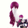 LOL KDA Evelynn Long Braid Hot Pink Cosplay Wigs Women Heat Reddish Violet Hair Wigs -COSPLAY CLANS Sales Store Agony s Embrace K DA Evelynn Reddish Violet Long Wig Cosplay Costume KDA Women Heat Resistant