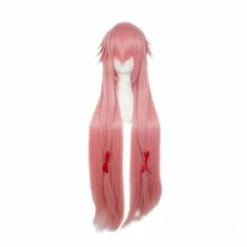 Anime Future Diary Yuno Gasai Long Pink Cosplay Wigs 7 Anime Future Diary Yuno Gasai Long Pink Cosplay Wigs -COSPLAY CLANS Sales Store Anogol Anime Future Diary Gasai Yuno Mirai Nikki Long Pink Straight Synthetic Cosplay Wig For Halloween
