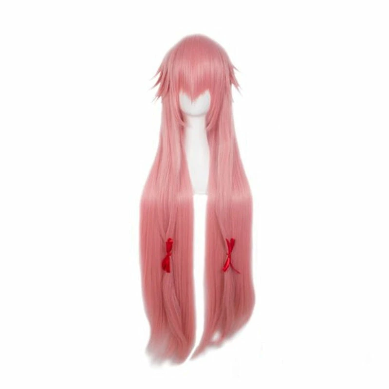 Anime Future Diary Yuno Gasai Long Pink Cosplay Wigs 4 Anime Future Diary Yuno Gasai Long Pink Cosplay Wigs - Image 2