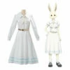 Anime Beastars Haru White Long Sleeve Dress Cosplay Costume 2 Anime Beastars Haru White Long Sleeve Dress Cosplay Costume -COSPLAY CLANS Sales Store BeastarsHaru1