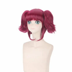 Anime Black Butler MeyRin Wine Red Cosplay Wigs -COSPLAY CLANS Sales Store Black Butler MeyRin Wine Red Short Cosplay Wig Synthetic Hair Peruca Halloween Costume Ponytail Wigs For 2
