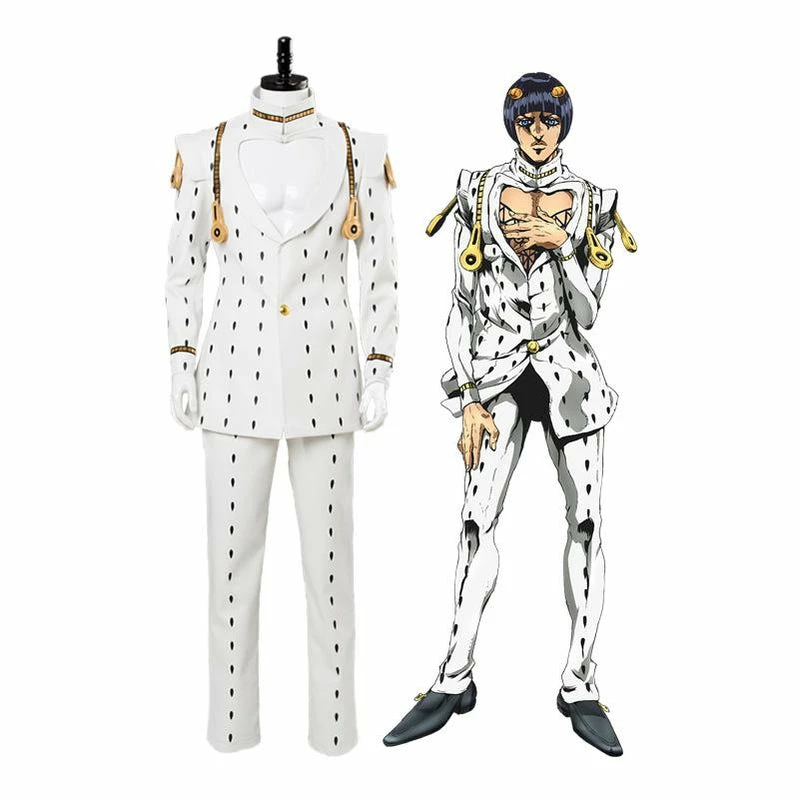 Anime JoJo's Bizarre Adventure Golden Wind Bruno Bucciarati Cosplay Costume 3 Anime JoJo's Bizarre Adventure Golden Wind Bruno Bucciarati Cosplay Costume