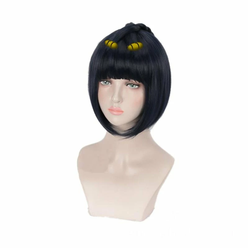 Anime JoJo's Bizarre Adventure Golden Wind Bruno Bucciarati Short Black Cosplay Wigs 4 Anime JoJo's Bizarre Adventure Golden Wind Bruno Bucciarati Short Black Cosplay Wigs - Image 2