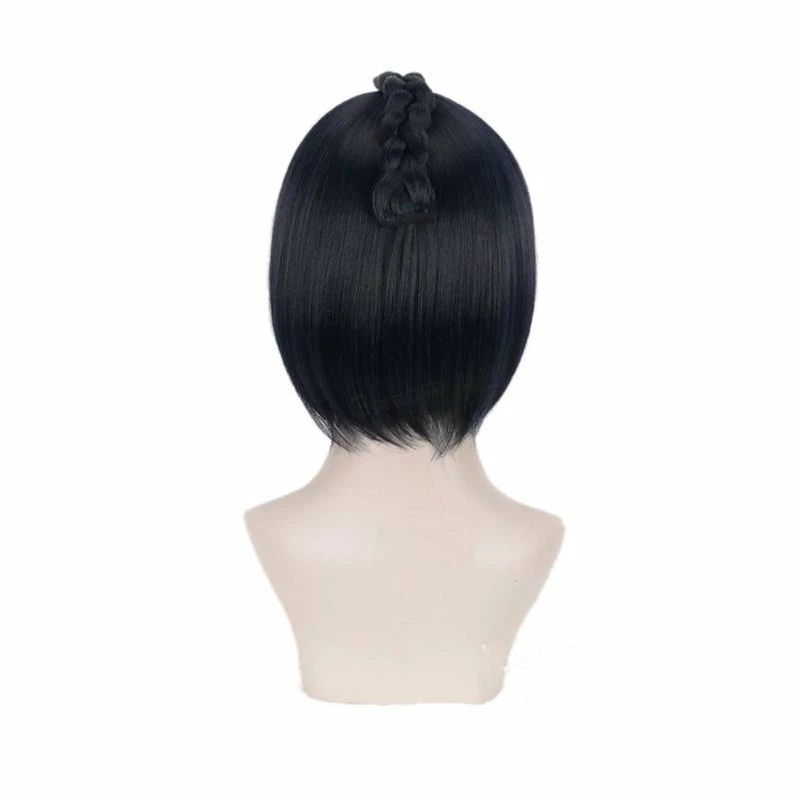 Anime JoJo's Bizarre Adventure Golden Wind Bruno Bucciarati Short Black Cosplay Wigs 5 Anime JoJo's Bizarre Adventure Golden Wind Bruno Bucciarati Short Black Cosplay Wigs - Image 3