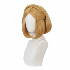 Game The Legend Of Zelda Breath Of The Wild Princess Zelda Short Blonde Cosplay Wigs -COSPLAY CLANS Sales Store DSC03794