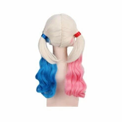 Movie Suicide Squad Harley Quinn Long Pink And Blue Cosplay Wigs -COSPLAY CLANS Sales Store HarleyQuinn1
