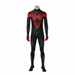 Movie Spider-Man: Into The Spider-Verse Miles Morales Spiderman Elastic Force Jumpsuit Cosplay Costume With Free Headgear