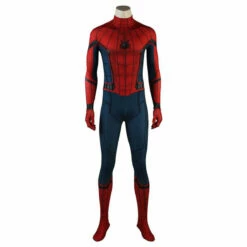 Movie Spider-Man: Homecoming Peter Parker Spiderman Jumpsuit Elastic Force Cosplay Costume With Headgear