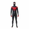 Movie Spider-Man: Into The Spider-Verse Miles Morales Spiderman Elastic Force Cosplay Costume Jumpsuit With Free Headgear