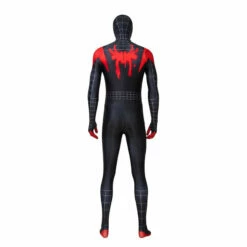 Movie Spider-Man: Into The Spider-Verse Miles Morales Spiderman Elastic Force Cosplay Costume Jumpsuit With Free Headgear -COSPLAY CLANS Sales Store IMG 5675