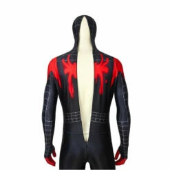 Movie Spider-Man: Into The Spider-Verse Miles Morales Spiderman Elastic Force Cosplay Costume Jumpsuit With Free Headgear -COSPLAY CLANS Sales Store IMG 5683