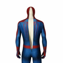 Movie Spider-Man: The Amazing Spider-Man Peter Parker Spiderman Elastic Force Cosplay Costume Jumpsuit With Headgear -COSPLAY CLANS Sales Store IMG 8635
