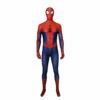 Movie Spider-Man: Into The Spider-Vers Peter Parker Spiderman Jumpsuit Elastic Force Cosplay Costume With Headgear