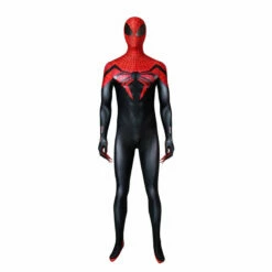 Superior Spider Man Peter Parker Spiderman Elastic Force Cosplay Costume Jumpsuit With Headgear