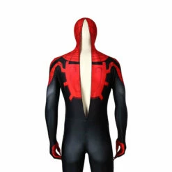Superior Spider Man Peter Parker Spiderman Elastic Force Cosplay Costume Jumpsuit With Headgear -COSPLAY CLANS Sales Store IMG 9121