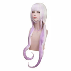 Anime Miss Kobayashi's Dragon Maid Kanna Kamui Long Mixed Purple Cosplay Wigs With Free Dragon Horn Headdress -COSPLAY CLANS Sales Store KannaKamuiWigs3