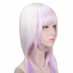 Anime Miss Kobayashi's Dragon Maid Kanna Kamui Long Mixed Purple Cosplay Wigs With Free Dragon Horn Headdress -COSPLAY CLANS Sales Store KannaKamuiWigs4