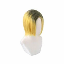 Anime Haikyuu Kozume Kenma Short Black Fade Blond Cosplay Wigs -COSPLAY CLANS Sales Store KozumeKenmawigs4