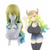 Anime Miss Kobayashi's Dragon Maid Lucoa Long Wavy Mixed Green Cosplay Wigs -COSPLAY CLANS Sales Store LucoaWigs