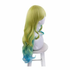 Anime Miss Kobayashi's Dragon Maid Lucoa Long Wavy Mixed Green Cosplay Wigs -COSPLAY CLANS Sales Store Lucoacosplay