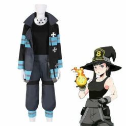 Anime Fire Force Maki Oze Fire Suit Cosplay Costume