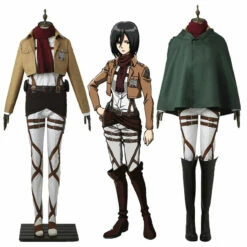 Anime Attack On Titan Mikasa Ackerman Training Corps Uniform Set Cosplay Costume