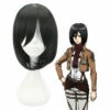 Anime Attack On Titan Mikasa Ackerman Short Black Cosplay Wigs 2 Anime Attack On Titan Mikasa Ackerman Short Black Cosplay Wigs -COSPLAY CLANS Sales Store MikasaAckermanWigs