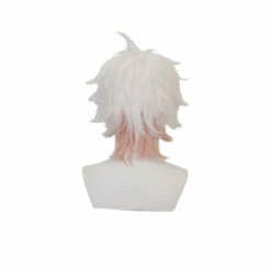 Anime Danganronpa 2: Goodbye Despair Nagito Komaeda White Fade Pink Cosplay Wigs -COSPLAY CLANS Sales Store NagitoKomaedawig3