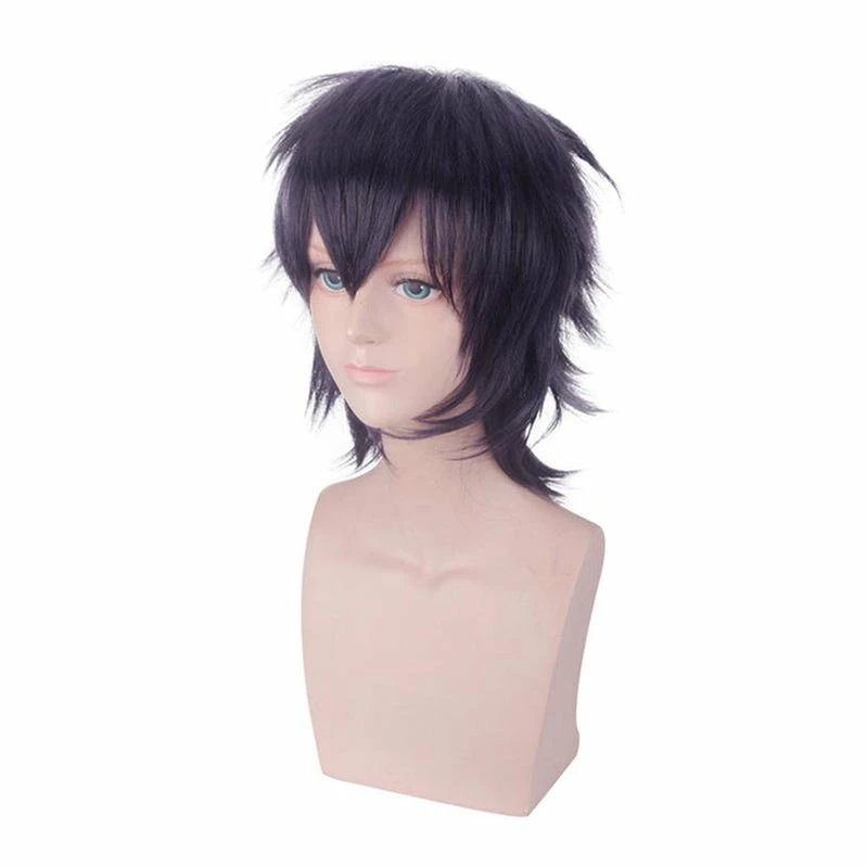 Anime JoJo's Bizarre Adventure Golden Wind Narancia Ghirga Short Black Purple Cosplay Wigs 7 Anime JoJo's Bizarre Adventure Golden Wind Narancia Ghirga Short Black Purple Cosplay Wigs - Image 5