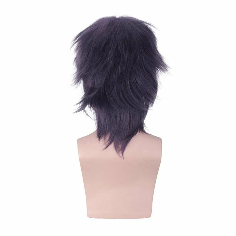 Anime JoJo's Bizarre Adventure Golden Wind Narancia Ghirga Short Black Purple Cosplay Wigs 6 Anime JoJo's Bizarre Adventure Golden Wind Narancia Ghirga Short Black Purple Cosplay Wigs - Image 4