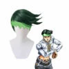 Anime JoJo's Bizarre Adventure Diamond Is Unbreakable Rohan Kishibe Short Green Cosplay Wigs -COSPLAY CLANS Sales Store RohanKishibe0