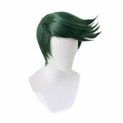 Anime JoJo's Bizarre Adventure Diamond Is Unbreakable Rohan Kishibe Short Green Cosplay Wigs -COSPLAY CLANS Sales Store RohanKishibe3