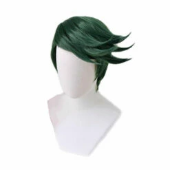 Anime JoJo's Bizarre Adventure Diamond Is Unbreakable Rohan Kishibe Short Green Cosplay Wigs -COSPLAY CLANS Sales Store RohanKishibe4