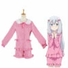 Anime Eromanga Sensei Sagiri Izumi Pink Pajamas Cosplay Costume -COSPLAY CLANS Sales Store SagiriIzumi