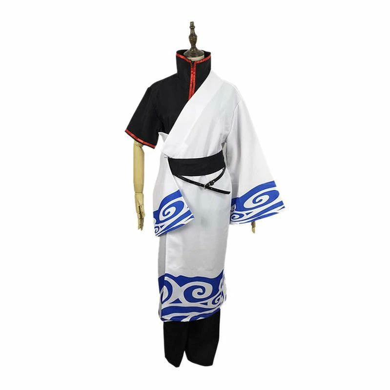 Anime Gintama Sakata Gintoki Cosplay Costume 4 Anime Gintama Sakata Gintoki Cosplay Costume - Image 2