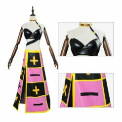 Anime JoJo's Bizarre Adventure Golden Wind Trish Una Cosplay Costume 8 Anime JoJo's Bizarre Adventure Golden Wind Trish Una Cosplay Costume -COSPLAY CLANS Sales Store TrishUna2