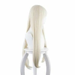 Anime Kakegurui Yomoduki Runa Long Straight Cream White Cosplay Wigs -COSPLAY CLANS Sales Store YomodukiRunaWigs4