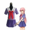 Anime Future Diary Yuno Gasai School Uniform Cosplay Costume -COSPLAY CLANS Sales Store dasd