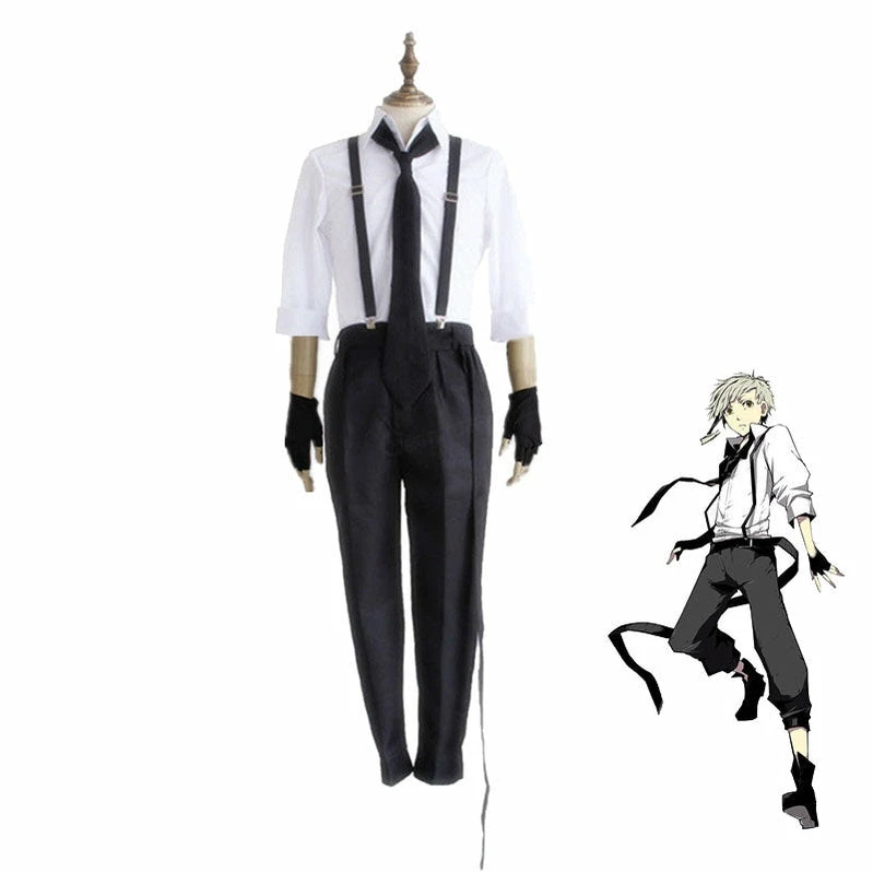 Anime Bungo Stray Dogs Nakajima Atsushi Halloween Cosplay Costume 3 Anime Bungo Stray Dogs Nakajima Atsushi Halloween Cosplay Costume