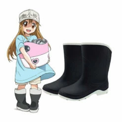 Anime Cells At Work Platelet Black Cosplay Shoes